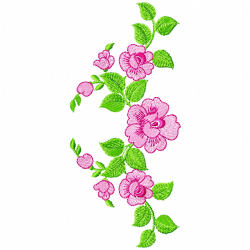Flowers And Tree Embroidery Design 8 Flowers And Tree Embroidery Design 8